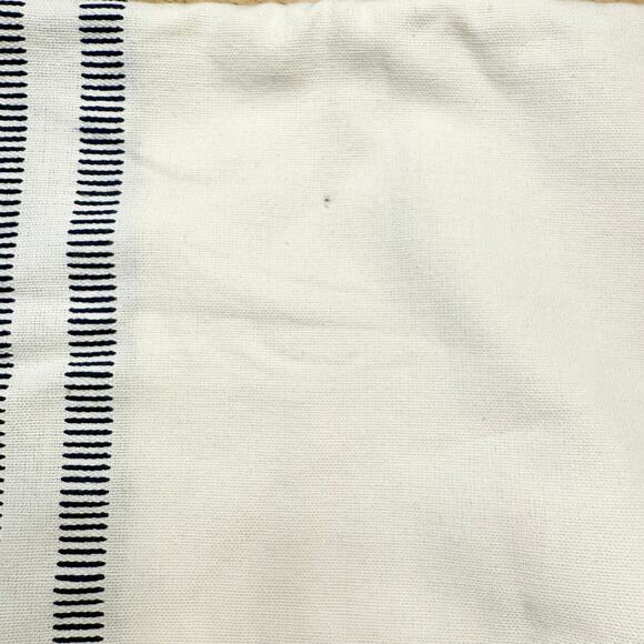 Lauren Ralph Lauren Euro Pillow Sham w/ Navy Stripe ~ Set of 2, 25"x26" Cotton - Picture 11 of 12